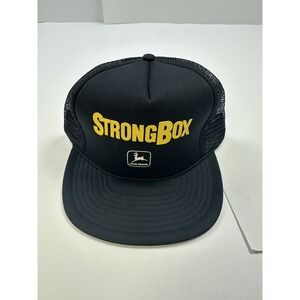 STRONGBOX JOHN DEERE TRUCKER STYLE ADJUSTABLE SNAPBACK BALL CAP HAT EUC